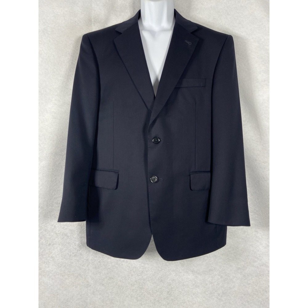 Jos A Bank Jacket Men's 40S Navy Gordon Blazer Sport Coat Wool Signature‎ Gold